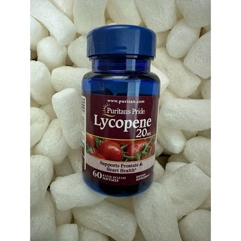 Viên Uống Hỗ Trợ Tuyến Tiền Liệt Puritan's Pride Lycopene 10mg - Tăng Cường Sức Khỏe Tim Mạch và Chống Oxy Hóa
