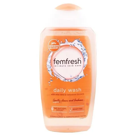Dung Dịch Vệ Sinh Phụ Nữ Femfresh 250ml - Gel Tự Nhiên Kháng Khuẩn, Làm Sạch, Khử Mùi, Hương Thơm Dễ Chịu, Sử Dụng Hàng Ngày