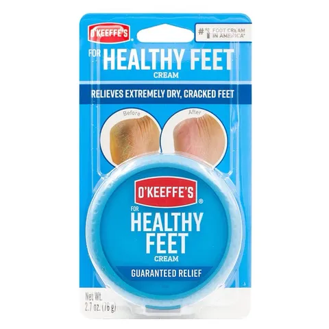 Kem Dưỡng Gót Chân O'Keeffe's Healthy Feet 76g - Dưỡng ẩm, Làm mềm, Chống nứt nẻ, An toàn cho da khô, Hàng Mỹ Date 2027