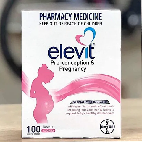 [Date 2026] Vitamin Bầu Úc Tổng Hợp ELEVIT 100 Viên - Vitamin Thực phẩm bổ sung cho mẹ
