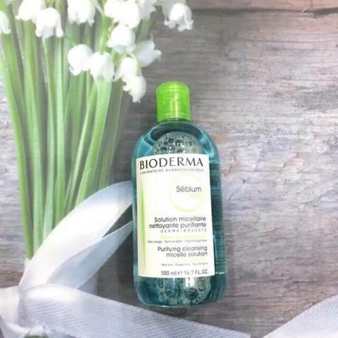 Nước Tẩy Trang Bioderma Sébium H2O 500ml - Dành Cho Da Dầu & Hỗn Hợp, Làm Sạch Sâu Và An Toàn Cho Da