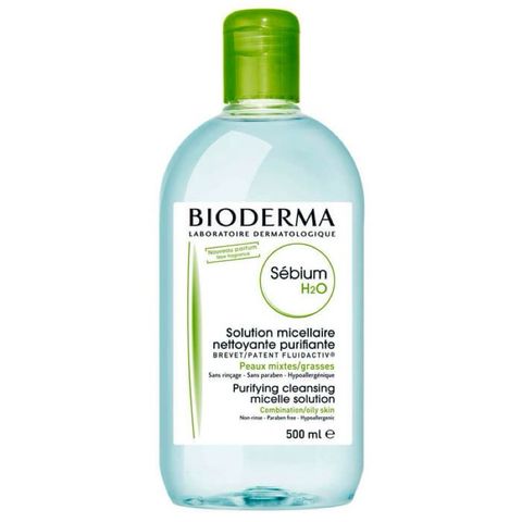 Nước Tẩy Trang Bioderma Sébium H2O 500ml - Dành Cho Da Dầu & Hỗn Hợp, Làm Sạch Sâu Và An Toàn Cho Da