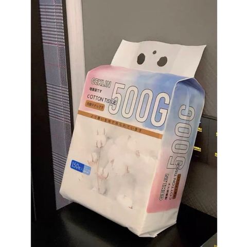 [Loại 1] Khăn đa năng lau mặt GEKLIN túi lớn 150 tờ 500gram 501683