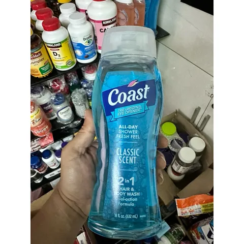 Hàng Mỹ Sữa Tắm Gội Cho Nam Coast Hair & Body Wash 532ml , 946ml