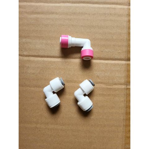 Bộ 2 Co Nối Vuông 6-6 + 1 Van Một Chiều Góc Nối Nhanh - Dụng Cụ Lắt Đặt Hệ Thống Máy Lọc Nước RO Chất Lượng Cao