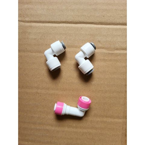 Bộ 2 Co Nối Vuông 6-6 + 1 Van Một Chiều Góc Nối Nhanh - Dụng Cụ Lắt Đặt Hệ Thống Máy Lọc Nước RO Chất Lượng Cao