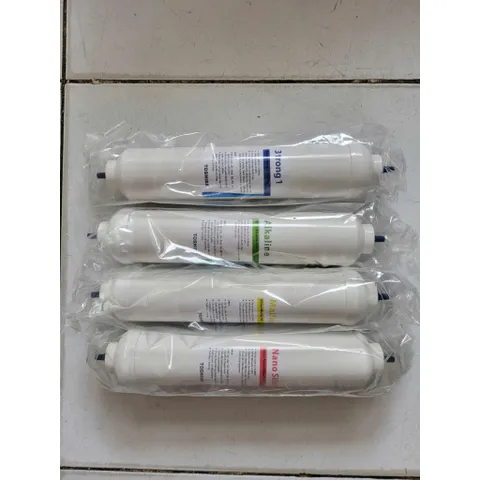 Combo Bộ 4 Lõi Lọc Nước RO Toshiba - Hàng Chính Hãng Dùng Cho Máy Lọc Nước Nóng Lạnh - Thời Gian Sử Dụng 12 Tháng