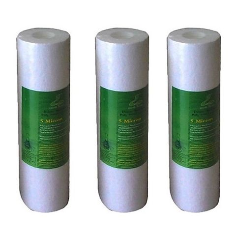 Lõi Lọc Thô 10 Inch PP5 Micron - Thay Thế Cho Máy Lọc Nước RO và Nano, Lọc Cặn Bẩn 5 Micron, Hiệu Suất 36.000 Lít
