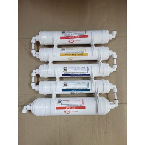 Combo 5 Lõi Lọc Geyser 4,5,6,7,8 Dùng Thay Thế Cho Máy Lọc Nước Nano Geyser Eco8 - Cung Cấp Nước Sạch An Toàn