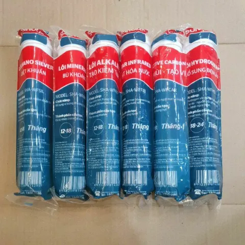 Combo 6 Lõi Lọc Nước Sunhouse 5678910 Chính Hãng - Lõi Tạo Khoáng, Cân Bằng pH, Bổ Sung Oxy Cho Nước Sạch An Toàn