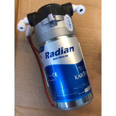 Bơm Tăng Áp Radian KAROFI 24VDC - Hàng Chính Hãng Cho Máy Lọc Nước RO, Áp Lực Tối Đa 125 PSI, Thương Hiệu Uy Tín
