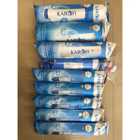 Combo Bộ 9 Lõi Lọc Nước Karofi 123456789 - Chính Hãng, Nguồn Nước Tinh Khiết, Bổ Sung Khoáng Chất, Lọc Chất Bẩn Hiệu Quả