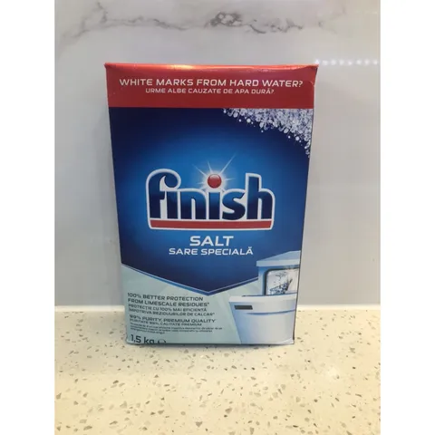 Muối Rửa Bát FINISH 1.2Kg - Bảo Vệ Máy Rửa Bát, Làm Mềm Nước - Tiêu Chuẩn Châu Âu, Không Chất Phụ Gia