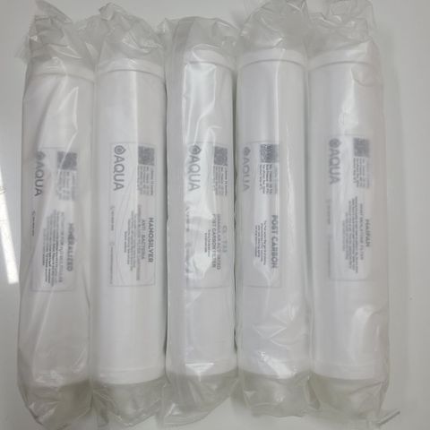 Bộ 9 Lõi Lọc Nước AQua - Thay Thế Máy Lọc RO, Lõi Chức Năng Trắng, Chất Lượng Cao Đảm Bảo Nước Sạch và An Toàn