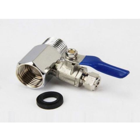 Van Khóa Cấp Đầu Vào Máy Lọc Nước RO, Nano - Ren 21mm, Ra Dây 6mm hoặc 10mm - Thiết Bị Tiện Ích Cho Hệ Thống Lọc Nước