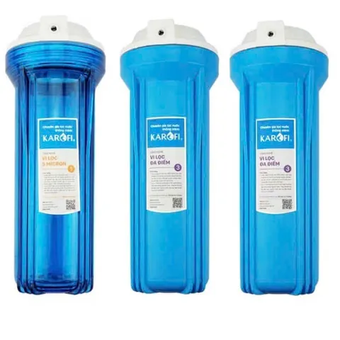 Cốc Lọc Nước Karofi 10 Inch Số 1, 2, 3 - Nhựa ABS Bền, An Toàn Cho Máy Lọc Nước RO Tại Nhà