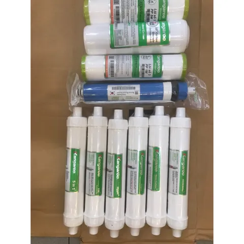 Combo 10 Lõi Lọc Nước Hydrogen Kangaroo Chính Hãng - PP5, GAC, RO, FIR+, Nano Carbon, Mineral+ - Giữ Nước Sạch, An Toàn Cho Sức Khỏe