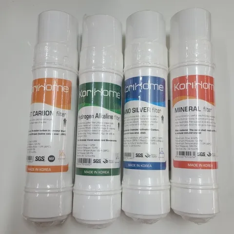 Combo 10 lõi lọc máy nước Korihome Hàn Quốc cho WPK-G61, G60-S, G62 - Lõi Sediment, RO, Post Carbon, Alkaline, Mineral, Nano Silver