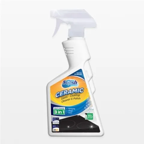 Chai Xịt Tẩy Rửa Mặt Kính Bếp Từ & Bếp Gas Sofish Ceramic 500ml - Đánh Bay Bết Bám Dầu Mỡ Nhanh Chóng, Dễ Sử Dụng