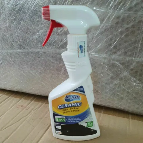 Chai Xịt Tẩy Rửa Mặt Kính Bếp Từ & Bếp Gas Sofish Ceramic 500ml - Đánh Bay Bết Bám Dầu Mỡ Nhanh Chóng, Dễ Sử Dụng