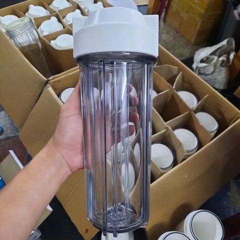 Cốc lọc thô 10 inch Ren trong 13 - Thiết bị lọc nước an toàn, bền bỉ cho máy Nano và RO, không độc hại, dễ thay thế
