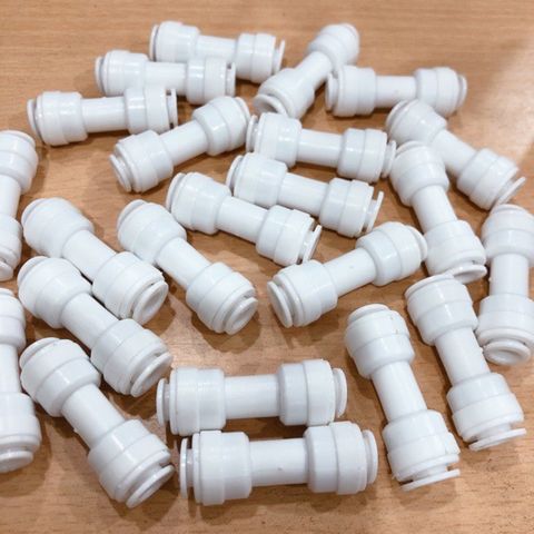 Co Nối Nhanh Dây Phi 6 - Ống Nối Thẳng 2 Đầu Dùng Cho Máy Lọc Nước RO, Nano - Nhựa ABS An Toàn, Bền Bỉ