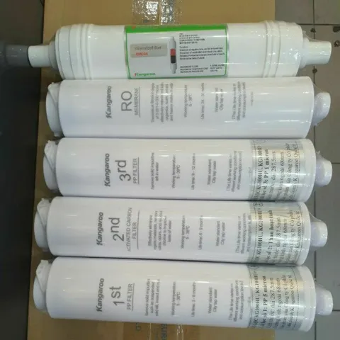 Combo 5 Lõi Lọc 12345 Kangaroo Chính Hãng - Thay Thế Cho Máy Lọc Nước KG100HU, KG100HU+, KG100MED, KG100EED