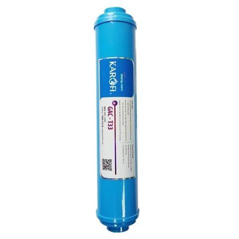 Lõi GAC-T33 Karofi - Lõi lọc nước số 5, than hoạt tính gáo dừa, loại bỏ chất hữu cơ, màu, mùi, đảm bảo nước sạch, chất lượng tốt