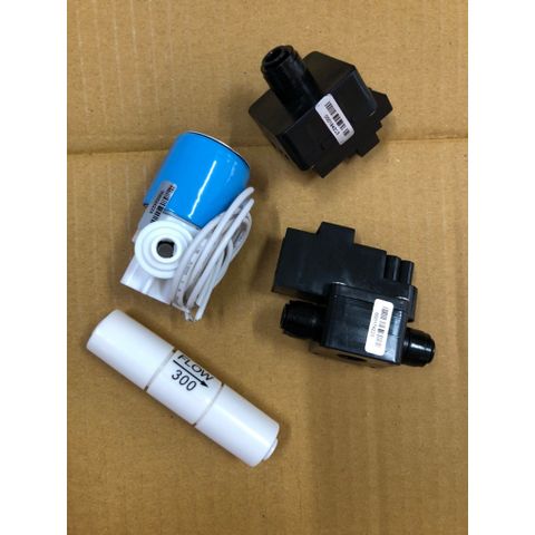 Bộ Van Thay Thế cho Máy Lọc Nước RO - Van Áp Thấp, Van Áp Cao, Van Từ & Van Thải Flow 300 Chuyên Dụng gia đình