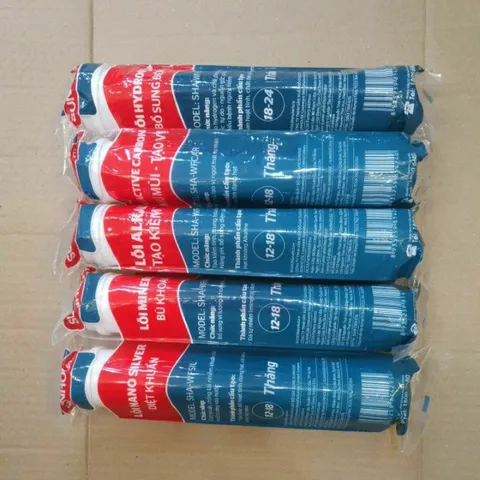 Bộ 5 Lõi Lọc Nước Chức Năng Sunhouse Chính Hãng - Nano Silver, Alkaline, Mineral, Active Carbon, Hydrogen Thay Thế 12-18 Tháng
