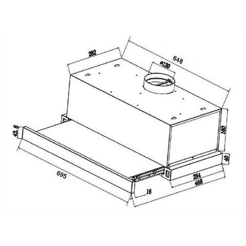 Máy Hút Mùi Sevilla SV-E700 - Kích Thước 70cm, Hệ Thống Khử Mùi Bằng Than Hoạt Tính và Ống Thoát - Đèn LED Siêu Sáng, Điều Khiển Điện Tử