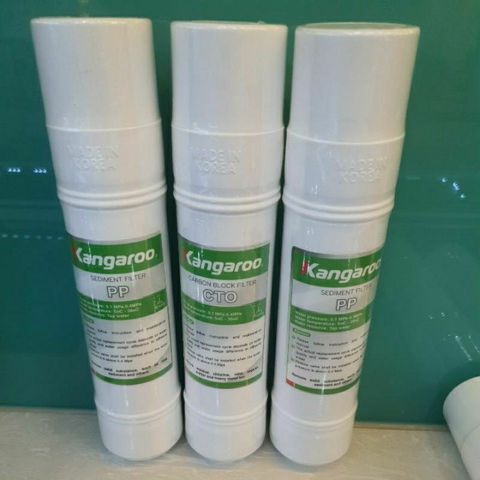 [Combo] 3 Lõi Lọc Đúc 123 KANGAROO máy KG61A3- Chính hãng - Dùng thay thế lõi cho máy nóng lạnh Kangaroo  model :KG61A3