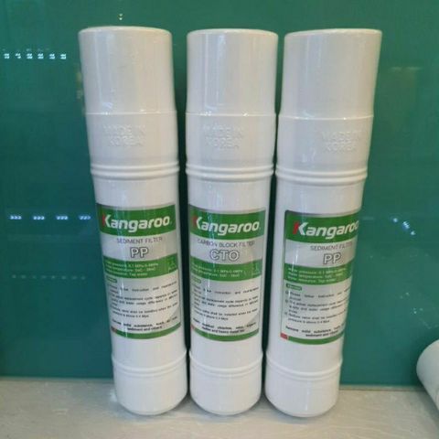 [Combo] 3 Lõi Lọc Đúc 123 KANGAROO máy KG61A3- Chính hãng - Dùng thay thế lõi cho máy nóng lạnh Kangaroo  model :KG61A3