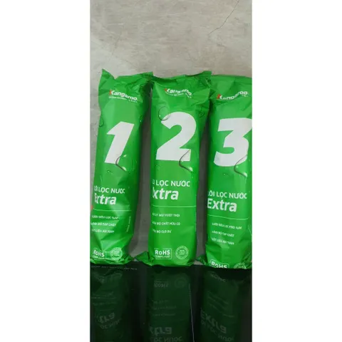 Bộ 3 Lõi Lọc Nước Kangaroo 1,2,3 Chính Hãng - Lõi Lọc PP 5 Micron, G.A.C Than Hoạt Tính, Lọc Bảo Vệ Màng RO