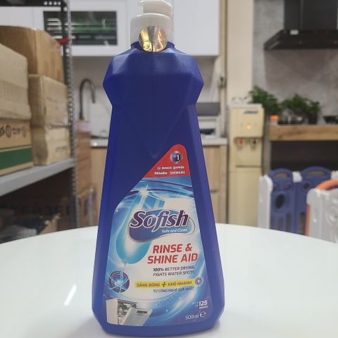 Bộ 3 Sản Phẩm Rửa Bát SOFISH: 120 Viên Viên Rửa Bát, Muối Rửa và Nước Làm Bóng - Hàng Chính Hãng Cho Máy Rửa Bát