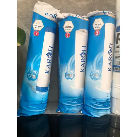 Bộ 8 Lõi Thay Thế KAROFI Chính Hãng - PP5, GAC, PP1, RO 100 GPD Hàn Quốc - Bảo Vệ Nguồn Nước Tinh Khiết Cho Gia Đình