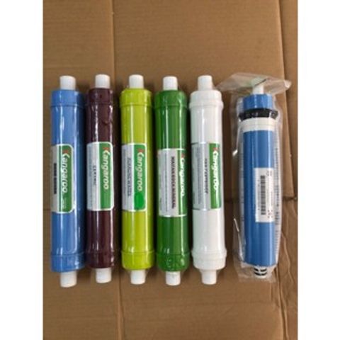 Bộ 6 Lõi Lọc KANGAROO 456789 - Hàng Chính Hãng Dùng Cho Máy Lọc Nước RO - Loại Bỏ 99,99% Vi Khuẩn, Cung Cấp Nước Sạch Chính Xác