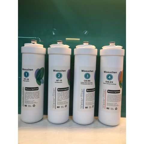 Bộ 4 Lõi Lọc Nước Missuchen Chính Hãng - Lọc Sạch Vi Khuẩn và Tạp Chất, Thay Thế Model SKU6300