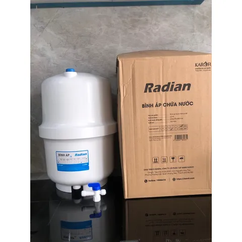 Bình áp nước Karofi 4G 10L - Bình áp nhựa chịu áp lực cao, an toàn, không han rỉ, dùng cho máy lọc nước RO
