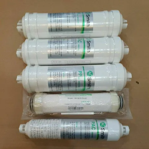 Combo Trọn Bộ 5 lõi lọc AO.Smith 12345 - Chính hãng -Loại bỏ 99,9% các tạp chất, kim loại nặng, vi khuẩn -Uống trực tiêp