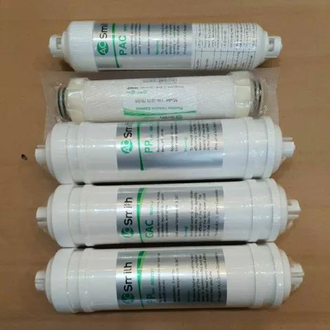 Combo Trọn Bộ 5 lõi lọc AO.Smith 12345 - Chính hãng -Loại bỏ 99,9% các tạp chất, kim loại nặng, vi khuẩn -Uống trực tiêp