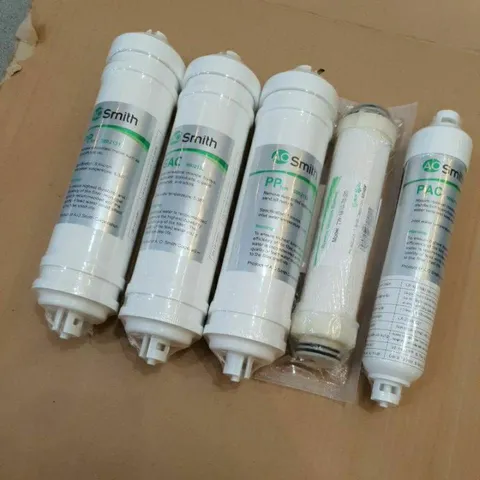Combo Trọn Bộ 5 lõi lọc AO.Smith 12345 - Chính hãng -Loại bỏ 99,9% các tạp chất, kim loại nặng, vi khuẩn -Uống trực tiêp