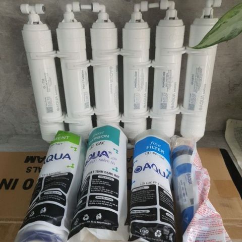 Bộ 10 Lõi Lọc Nước AQUA Chính Hãng - Thay Thế Máy Lọc Nước RO, Loại Bỏ Tạp Chất, Tăng Cường Khoáng Chất Và Vị Ngon