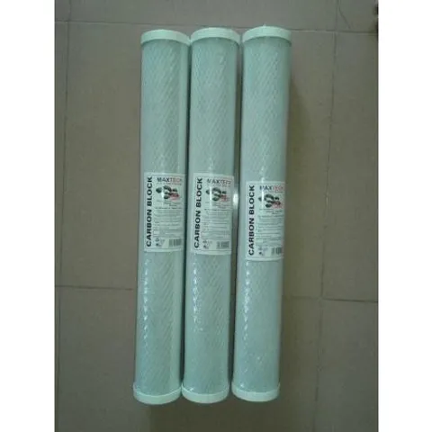 Lõi Than Hoạt Tính Nén 20 Inch - Lõi Lọc CTO Cho Hệ Thống Lọc Nước, Giữ Sạch Tạp Chất và Chất Độc