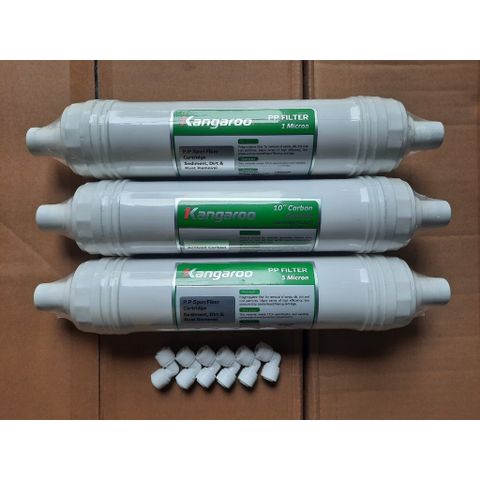 Lõi Lọc 1,2,3 Kangaroo Chính Hãng - Lõi Đúc Cho Máy Lọc Nước KG100HK, KG10A6, KG10A5, KG10A4, KG100ES