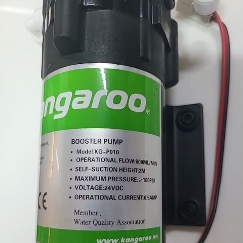 Bơm KANGAROO 24V Chính Hãng - Phụ Kiện Thay Thế Cho Máy Lọc Nước RO - Lưu Lượng 600ML/Phút, Áp Suất Tối Đa Trên 100 PSI
