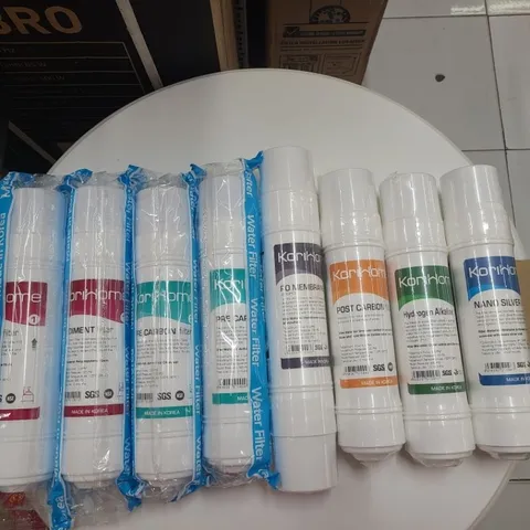 Bộ 8 lõi lọc nước Korihome cho máy WPK-608, WPK-606, WPK-818 - Lõi Sediment, Pre Carbon, Màng RO, Alkaline, Nano Silver, Nước sạch tinh khiết