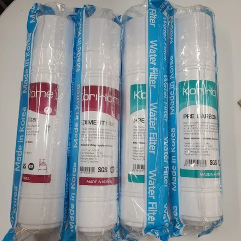 Bộ 8 lõi lọc nước Korihome cho máy WPK-608, WPK-606, WPK-818 - Lõi Sediment, Pre Carbon, Màng RO, Alkaline, Nano Silver, Nước sạch tinh khiết