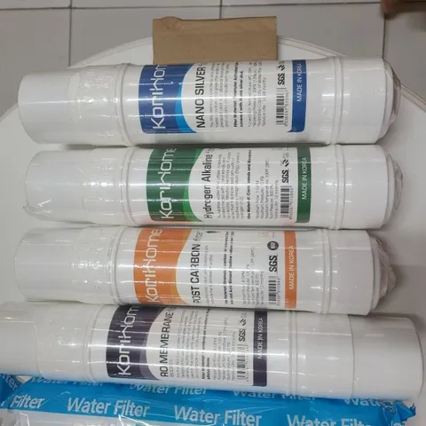Bộ 8 lõi lọc nước Korihome cho máy WPK-608, WPK-606, WPK-818 - Lõi Sediment, Pre Carbon, Màng RO, Alkaline, Nano Silver, Nước sạch tinh khiết
