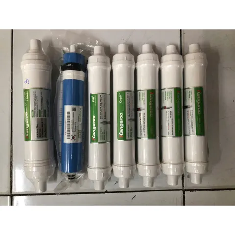 Bộ 7 Lõi Lọc Kangaroo 3456789 - Lõi Đúc, Màng RO, FIR+, OrpH+, HypH+, Mineral+, Nano Carbon+ - Hàng Chính Hãng, Giải Pháp Nước Sạch